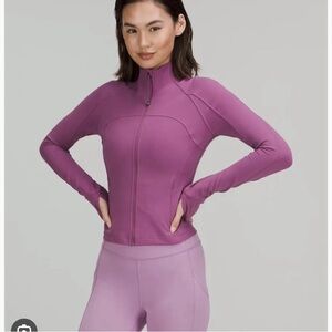 Lululemon Vintage Plum Zip Up Cropped Nulu, Size 4